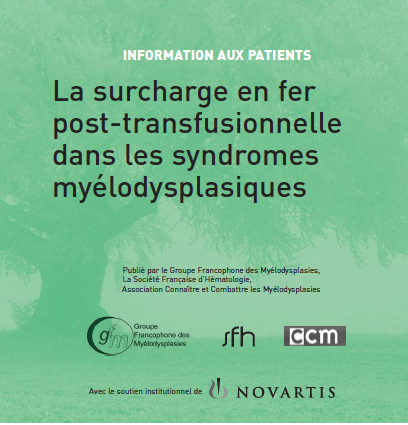 Brochure du GFM : La surcharge en fer post-transfusionnelle dans les syndromes myélodysplasiques
